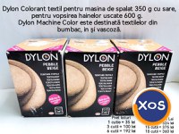 Vopsea textile bumbac in vascoza Colorant Dylon bej masina de spalat - 2